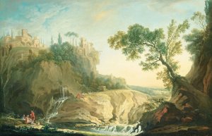 Landscape With Torrent Oil painting by Nicolas Jacques Julliard