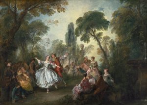 La Camargo Dancing by Nicolas Lancret Oil Painting