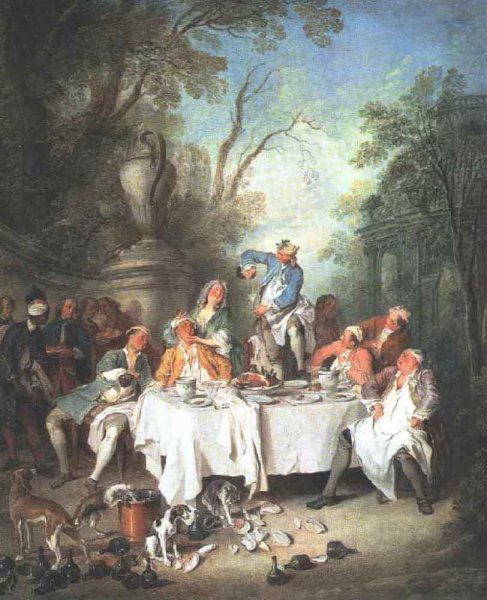 Main Product Photo of Luncheon Party Painting by Nicolas Lancret