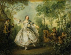 Mademoiselle de Camargo by Nicolas Lancret Oil Painting