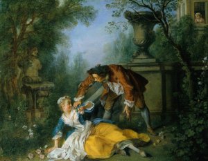 The Servant Justified by Nicolas Lancret Oil Painting