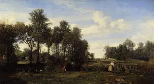 The Beaujon Garden by Nicolas Louis Cabat - Oil Painting Reproduction