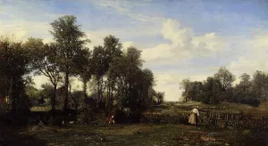 The Beaujon Garden painting by Nicolas Louis Cabat