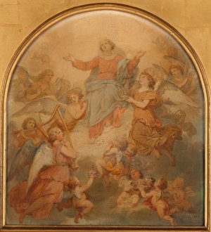 La Vierge Triomphante by Nicolas Louis Francois Gosse Oil Painting
