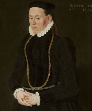 Portrait of a patrician woman by Nicolas Neufchatel Oil Painting