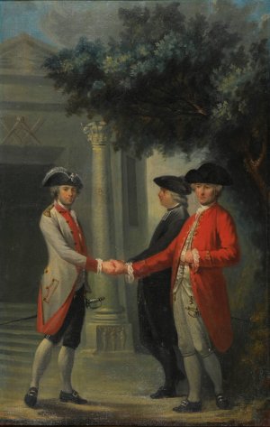La Triple Union Titre L'Union des Trois Ordres by Nicolas Perseval Oil Painting