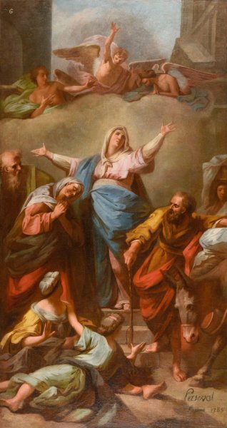 Le Magnificat  by Nicolas Perseval - Hand-Painted Oil Painting Reproduction