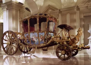 Golden Carriage by Nicolas Pineau Oil Painting