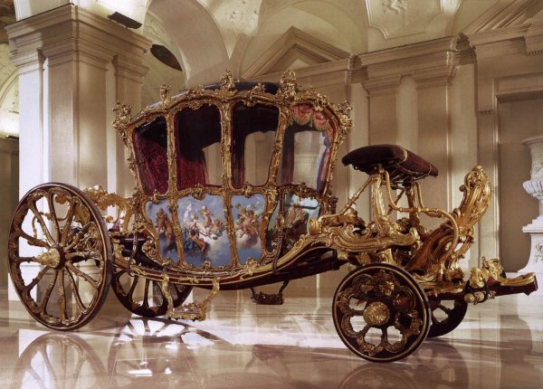 Main Product Photo of Golden Carriage Painting by Nicolas Pineau