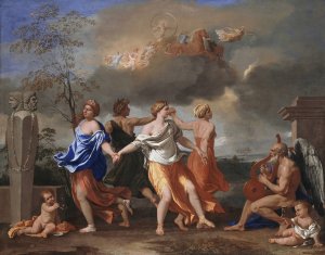 A Dance to the Music of Time by Nicolas Poussin Oil Painting
