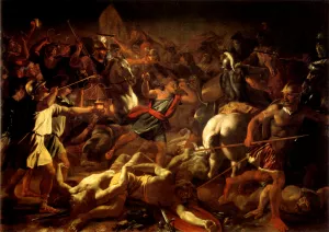 Battle of Gideon Against the Midianites by Nicolas Poussin Oil Painting