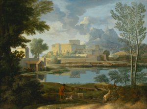 Landscape with a Calm by Nicolas Poussin Oil Painting