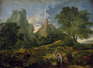 Landscape with Polyphemus by Nicolas Poussin Oil Painting