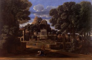 Landscape with the Ashes of Phocion by Nicolas Poussin Oil Painting