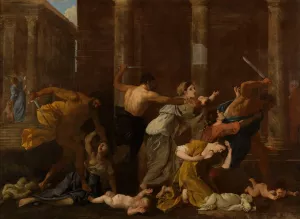 Le Massacre des Innocents by Nicolas Poussin Oil Painting