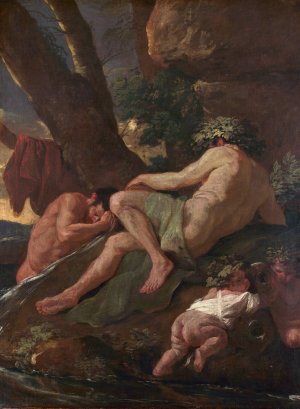 Midas Washing At The Source of The Pactolus by Nicolas Poussin Oil Painting