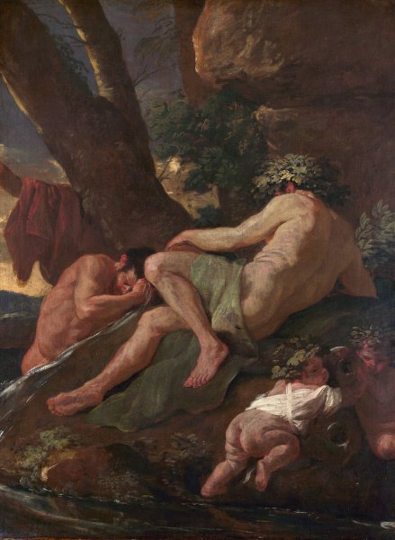 Main Product Photo of Midas Washing At The Source of The Pactolus  Painting by Nicolas Poussin