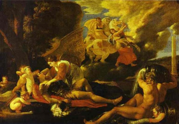 Main Product Photo of Renaud and Armide Painting by Nicolas Poussin