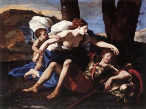 Rinaldo and Armida by Nicolas Poussin Oil Painting