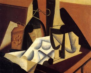 Still Life with White Tablecloth Oil painting by Nicolas Poussin