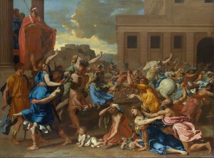 The Abduction of The Sabine Women by Nicolas Poussin Oil Painting