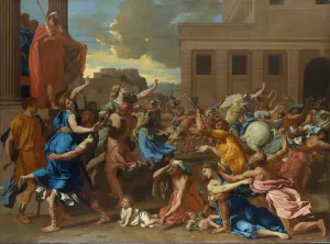 The Abduction of The Sabine Women by Nicolas Poussin Oil Painting