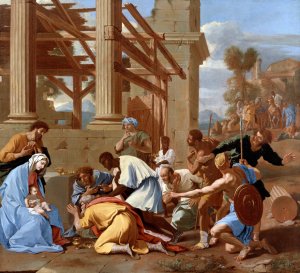 The Adoration Of The Magi by Nicolas Poussin Oil Painting