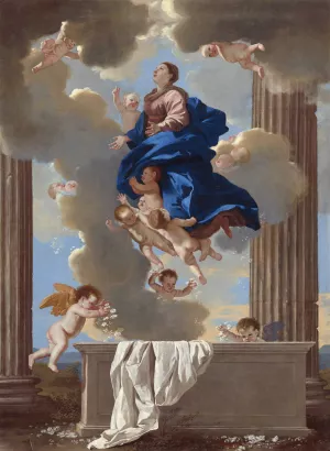 The Assumption of the Virgin by Nicolas Poussin Oil Painting