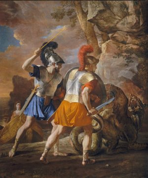 The Companions of Rinaldo by Nicolas Poussin Oil Painting