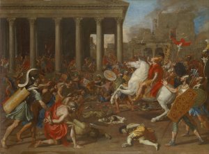 The Conquest Of Jerusalem By Emperor Titus by Nicolas Poussin Oil Painting