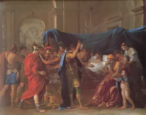 The Death of Germanicus Detail by Nicolas Poussin - Oil Painting Reproduction