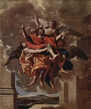 The Ecstasy of St. Paul Oil painting by Nicolas Poussin
