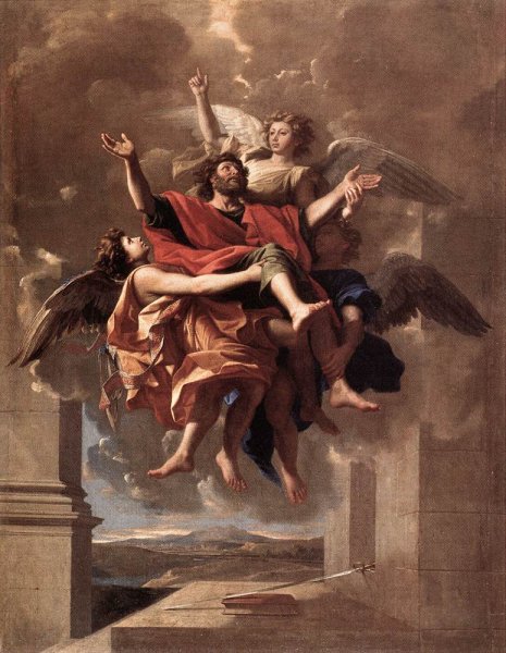 Main Product Photo of The Ecstasy of St Paul Painting by Nicolas Poussin