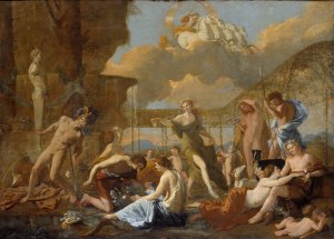 The Empire of Flora by Nicolas Poussin Oil Painting