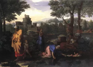 The Exposition of Moses by Nicolas Poussin Oil Painting