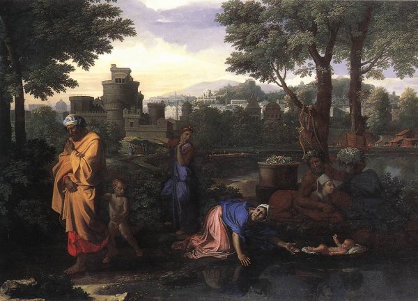 The Exposition of Moses by Nicolas Poussin - Hand-Painted Oil Painting Reproduction