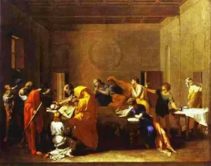 The Extreme Unction painting by Nicolas Poussin
