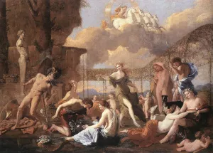 The Garden of Flora by Nicolas Poussin Oil Painting