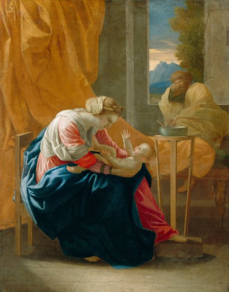 Main Product Photo of The Holy Family  Painting by Nicolas Poussin