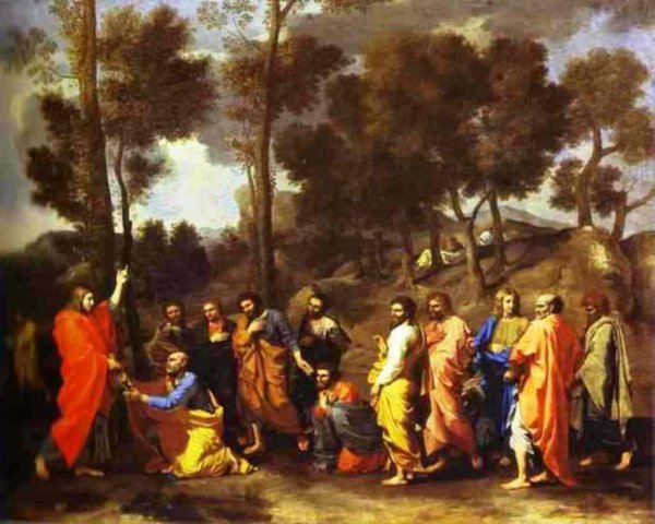 Main Product Photo of The Ordination Painting by Nicolas Poussin