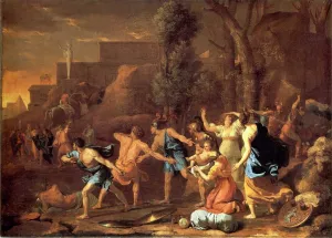 The Rescue of Pyrrhus by Nicolas Poussin Oil Painting