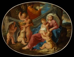 The Rest On The Flight Into Egypt by Nicolas Poussin Oil Painting