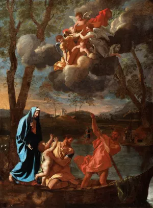 The Return of the Holy Family to Nazareth by Nicolas Poussin Oil Painting