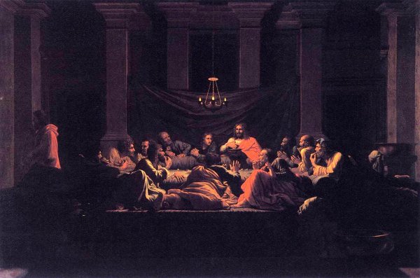The Seven Sacraments: Eucharist by Nicolas Poussin - Hand-Painted Oil Painting Reproduction