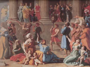 The Triumph of David Detail by Nicolas Poussin - Oil Painting Reproduction