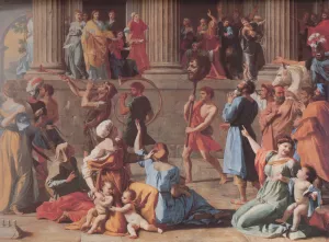 The Triumph of David Detail Oil painting by Nicolas Poussin
