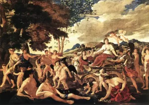 The Triumph of Flora painting by Nicolas Poussin