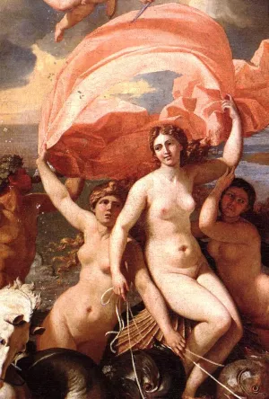 The Triumph of Neptune Detail by Nicolas Poussin - Oil Painting Reproduction