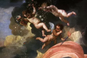 The Triumph of Neptune Detail by Nicolas Poussin Oil Painting