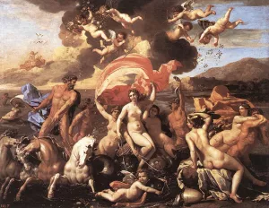 The Triumph of Neptune by Nicolas Poussin Oil Painting